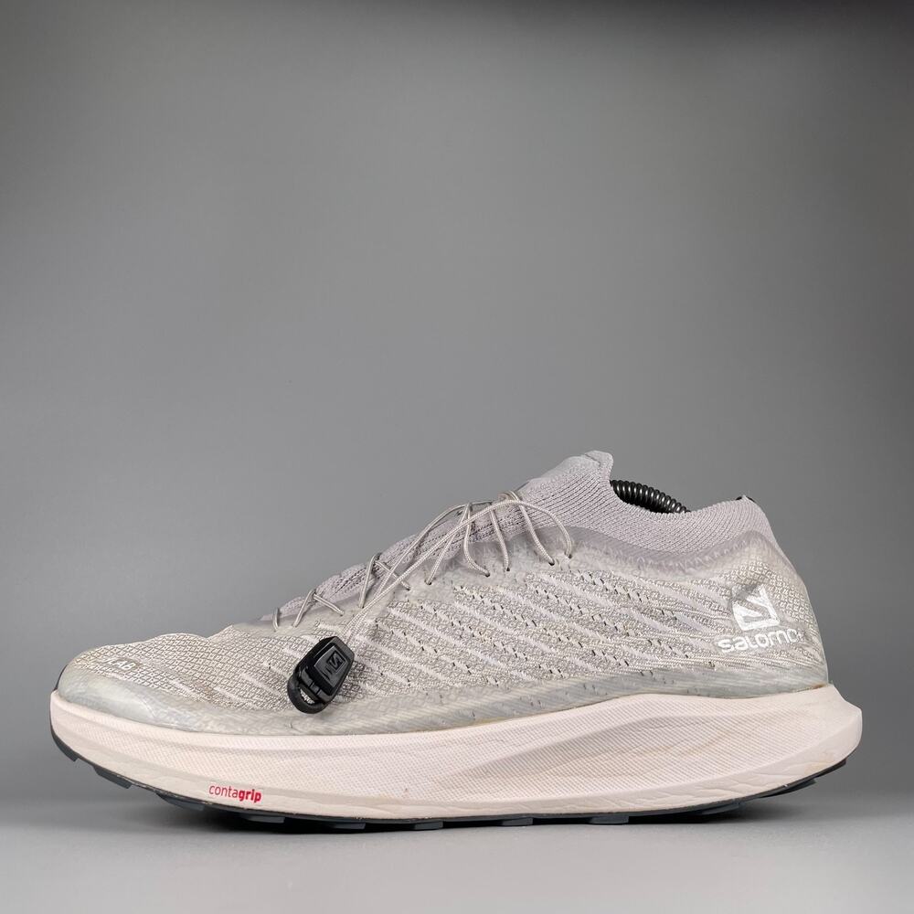 Salomon S/LAB Pulsar Men's 10 Grey Trail Running Athletic Gym Shoes Sneakers GUC